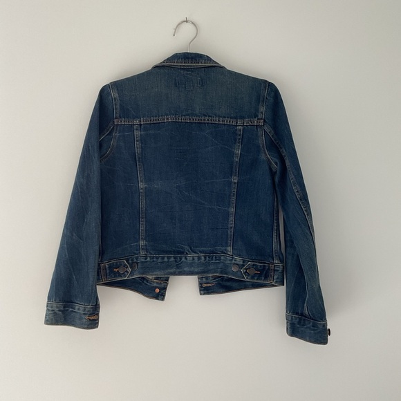 J.Crew Indigo Denim Trucker Jacket in a XS blue wash and 100% cotton material. - Picture 8 of 9